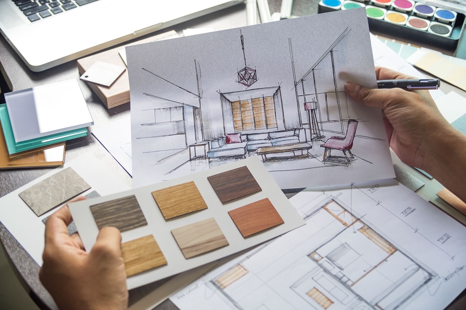 A redesign document for an office.
